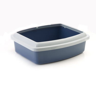 Savic Oval-Shaped Cat Litter Tray with Rim - JUMBO